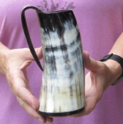 Polished Ox Horn Mug, Cow Horn Mug 6-3/4 inches tall. Available for sale $7