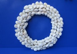 Wholesale White Cardium Shell Wreaths decor - 2 pcs @ $7.75 each