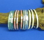 1/4 inch Seashell bangle bracelets wholesale - Mother of Pearl Bangle Bracelets - Priced $11.50 dz <font color=red> *Sale*</font> 