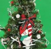 Wholesale Seabiscuit Snowman Ornaments with Turritella Candy Canes Packed: 10 @ $1.80 each; Packed: 30 pcs @ 1.60 each   
