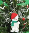 Wholesale Sea Biscuit Skiing Snowman Christmas Ornament Packed 10 @ $1.40 each; Pack of 30 @ $1.26 each 