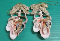 Wholesale Center Cut Trochus ornament - 4 inches long - 10 pcs @ $1.60 each; 30 pcs @ $1.40 each