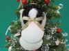 Wholesale Shell Angel with Black Hair and Double Scallop Skirt ornament - 4-1/2 inches long - Packed: 10 pcs @ $1.60 each