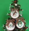 Wholesale Sun Shell with Assorted Decoupage Seashell Santa and Snowmen Ornament Packed 25 @ $1.30 each