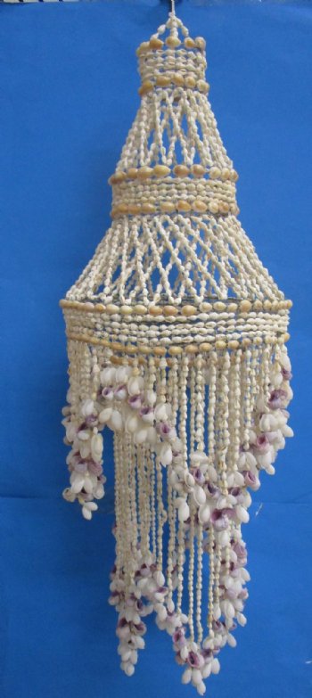 33 inches Shell Chandelier wholesale made out of seashells - $50.00 each: 3 pcs @ $43.60 each 