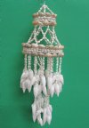 Wholesale 24 inch White Seashell chandelier Jellyfish style - Case of 15 @ $7.50 each