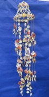 48 inches Wholesale Seashell Chandelier, Large shell wind chime with Pecten Nobilis Shells - Packed: 2 @ $16.50 each