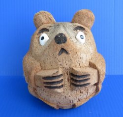 Wholesale carved coconut bears 5 inches - 25 pcs @ $3.15 each 