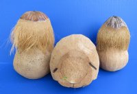 Wholesale Carved and Painted Coconut Monkeys with Maracas/Lollipop   - Bag of 12 @ $3.15 each