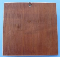 8" x 8" Wholesale Wood Framed Fox Shell - 3 @ $2.90 each 