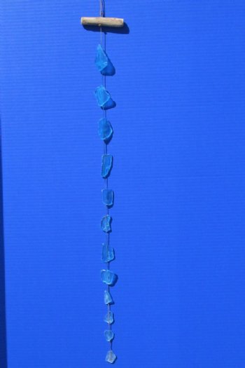35 inch Blue Sea Glass hanger (12 pcs, 48 pcs)