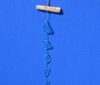 35 inch Blue Sea Glass hanger (12 pcs, 48 pcs)