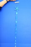 Wholesale Blue Starfish and Sea Glass hanger 34" long - Packed: 5 pcs @ $2.00 each; Box of 40 pcs @ $1.75 each