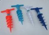 Wholesale Beach Umbrella Sand Anchors assorted colors - Beach Umbrella Holders - Case of 12 pcs @ $3.15 each; 5 cases (60 pcs) @ $2.90 each