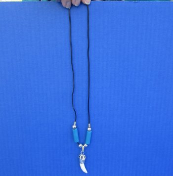 Three Alligator Tooth Necklaces 1/2 to 1-1/2 inch