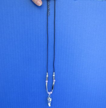 Three Alligator Tooth Necklaces 1/2 to 1-1/2 inch