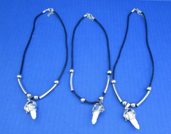 Three Alligator Tooth Necklaces 1/2 to 1-1/2 inch