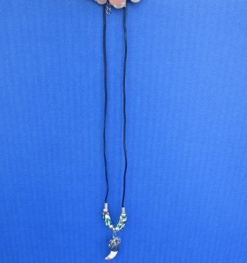 Three Alligator Tooth Necklaces 1/2 to 1-1/2 inch