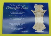 Postcard - The Legend of the Crucifix Fish - packed in sets of 50 cards @ .09 each
