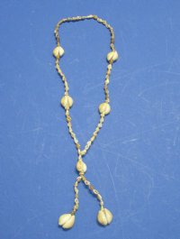 36 inches Nassa shell leis with seashell tassel necklace wholesale - $6.00 a dozen; 10 dozen @ $5.00 a dozen 