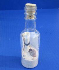 Wholesale Message in a Bottle with Assorted Natural shells and sand novelty - 6 pcs @ $1.60 each; 