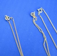 18 inch thin Electroplated Gold Chains (10 pcs, 50 pcs)