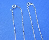 18 inch thin Electroplated Silver Chains  (10 pcs, 50 pcs)