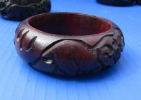 Wholesale Wooden Carved Ostrich Egg Display Stands with assorted designs (Bangle Style) - 2 pcs @ $3.90 each; 12 pcs @ $3.50 each