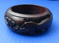 Wholesale Wooden Carved Ostrich Egg Display Stands with assorted designs (Bangle Style) - 2 pcs @ $3.90 each; 12 pcs @ $3.50 each