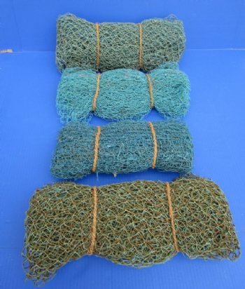 Wholesale 4X6 foot Decorative Blue and Brown Fish net with cut murex - 3 pcs @ $4.50 each