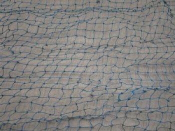 Wholesale 4X6 foot Decorative Blue and Brown Fish net with cut murex - 3 pcs @ $4.50 each