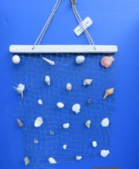 Wholesale Hanging Decorative Fish Net with small shells, 16 by 21 inches- 50 pcs @ $2.95 each 