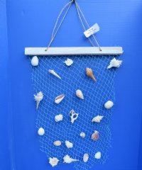 Wholesale Hanging Decorative Fish Net with medium shells - 35 pcs @ $2.95 each