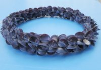 10 inches Wholesale Purple Clam Shell Wreaths, purple shell art wall d©cor - Case of 20 pcs @ $4.50 each