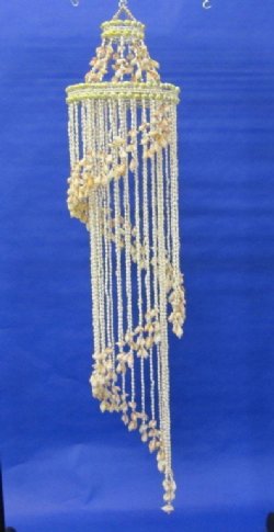 45 inch Spiral Seashell Chandelier (5 pcs)