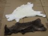 Wholesale Tanned Reindeer half hides, reindeer skins imported from Finland in assorted colors, sizes and shapes - Packed: 6 pcs @ $35 each (You will receive one similar to the photos) 