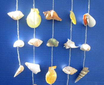 19 inch Assorted Natural shell wall hanger (6 pcs, 24 pcs)
