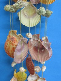 18 inch Coconut and Pecten shell Wind Chime (30 pcs)