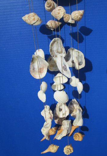 20 inch Wholesale seashell wind chime with mixed shells - Case of 20 pcs @ $2.80 each