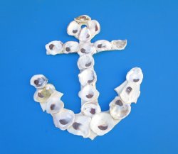 Oyster Shell Anchor Wall Plaque 11-3/4" by 9-3/4" - 5 pcs @ $5.00 each