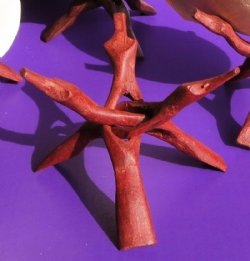 8 inch Wood Display Stands Wholesale, Wood Serpent's Head Tripod Folding Display Stands - $21 a dozen ($1.75 ea); 5 dozen @ $19.20 dozen ($1.60 ea)