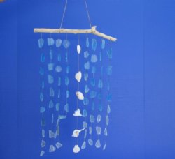 19 inch Sea Glass/Driftwood Hanger (3 pc, 18 pc)