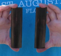 One pair of Dyed Brown rounded buffalo bone scales, bone blanks - 5x1-1/4x1/4 - For Sale for $12.00 a pair 