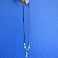 Three Alligator Tooth Necklaces 1/2 to 1-1/2 inch