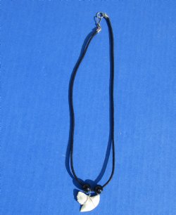 18 inch necklace w/ 3/4" to 1" Tiger shark tooth (10 pcs, 60 pcs)