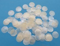Wholesale Capiz Shells in bulk 2 inches - Packed: 500 pcs @ $.11 each