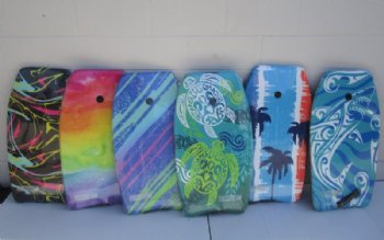 Wholesale 33" EPS Body Boards with wrist leash attached - 6 pcs @ $11.30 ea; (4 cases) 24 pcs or more @ $10.15 each 