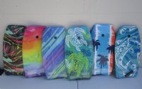 Wholesale 33" Fancy EPS (Expanded Polystyrene core) Body Boards with wrist leash attached - Assorted Beach themed Designs - Case of 6 pcs @ $13.75 ea; (4 cases) 24 pcs or more @ $13.10 each 