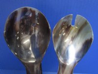 Wholesale Polished Buffalo Horn Soup Spoon and Spork - 2 sets @ $9.00/set; 6 sets @ $8.00/set