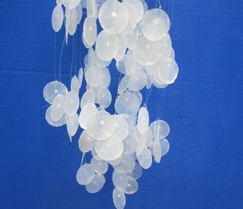 10 Inch White Capiz Shell Windchimes (3 pcs, 12 pcs)